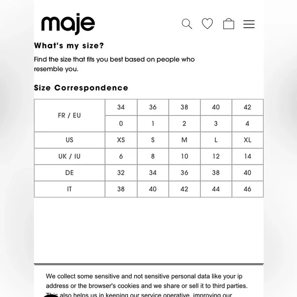 MAJE Tie Waist A-line Skirt In Camel Size 2 - Picture 6 of 6